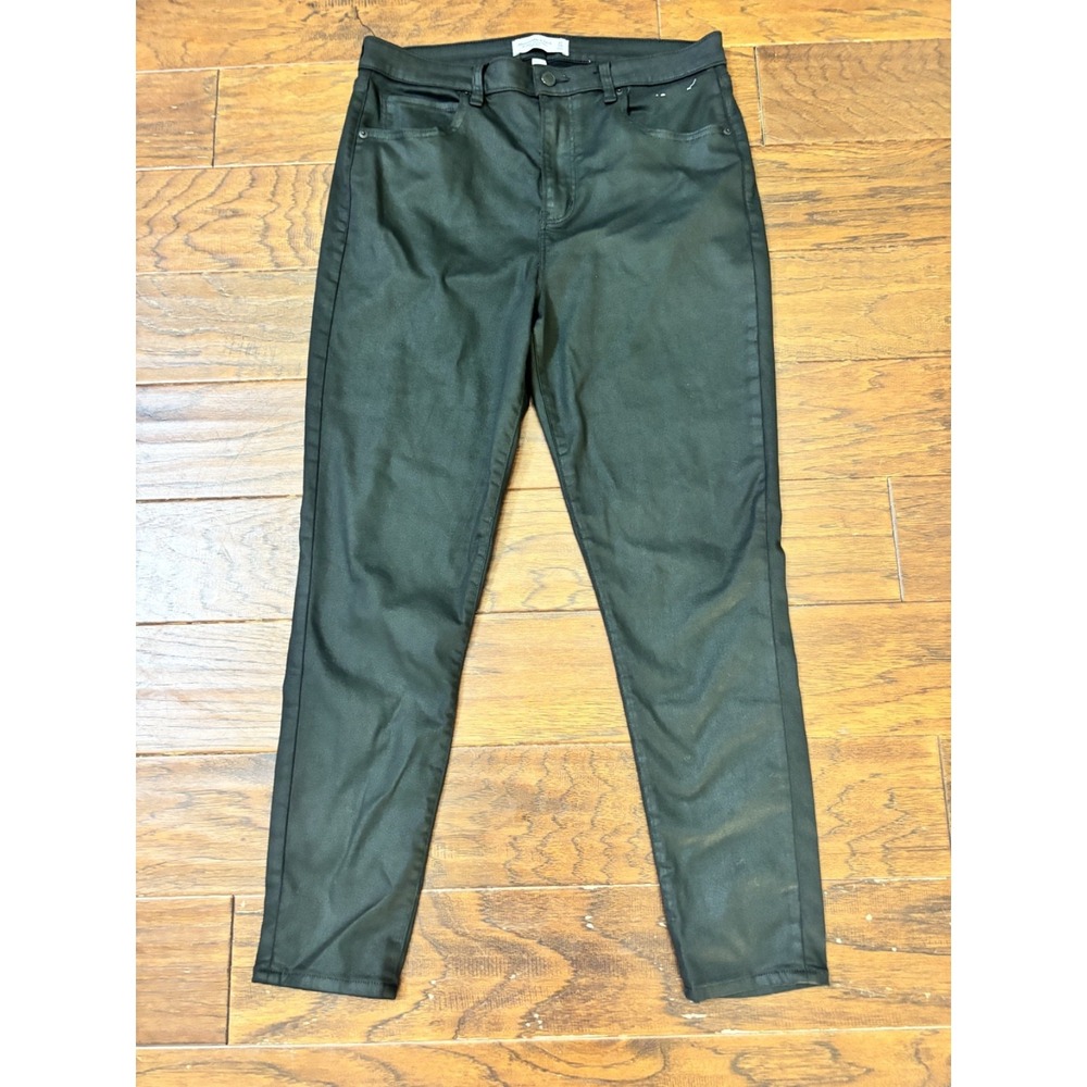 Abercrombie & Fitch Curve Love Super Skinny Ankle High Rise Black Jeans 14 R‎